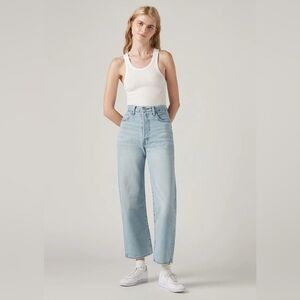 Levi's Women's High Rise Ribcage Straight Ankle Jeans - Light Blue Wash